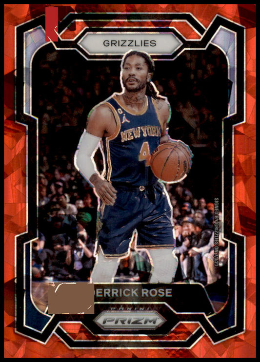 2023-24 Panini Prizm #272 Derrick Rose Prizms Red Ice