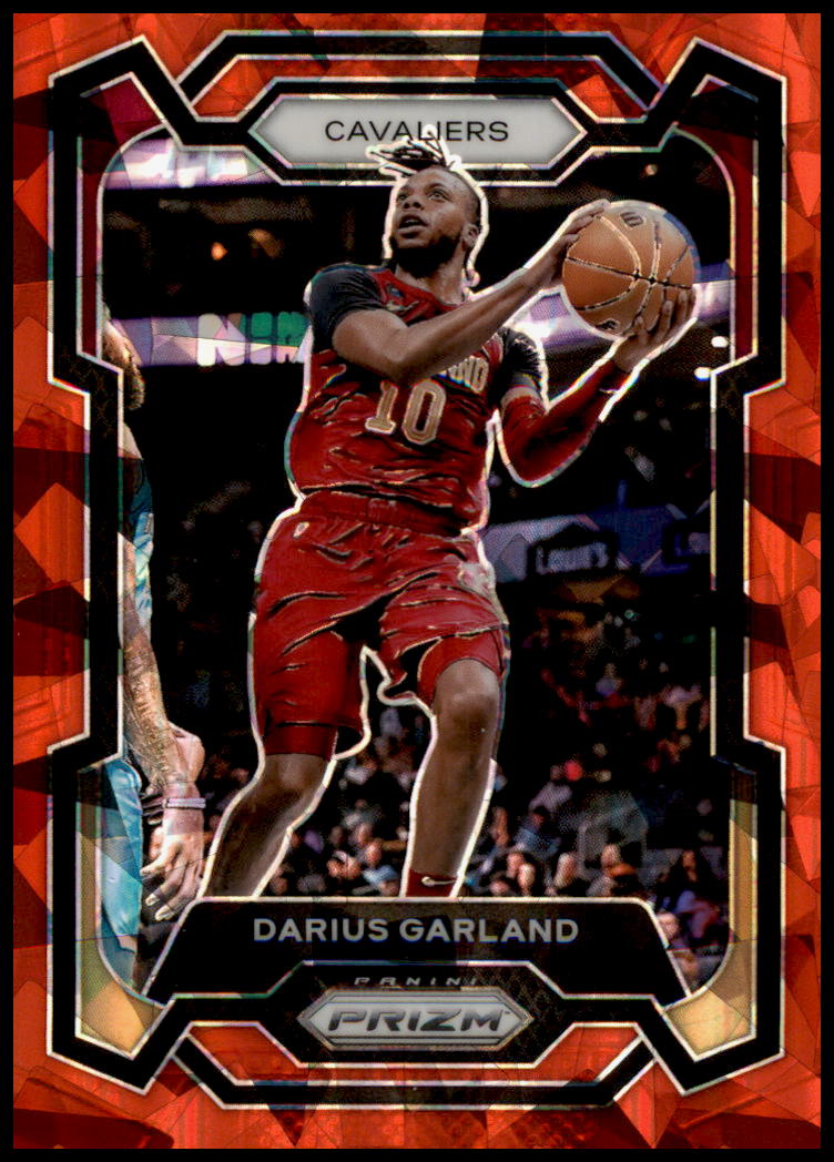 2023-24 Panini Prizm #81 Darius Garland Prizms Red Ice