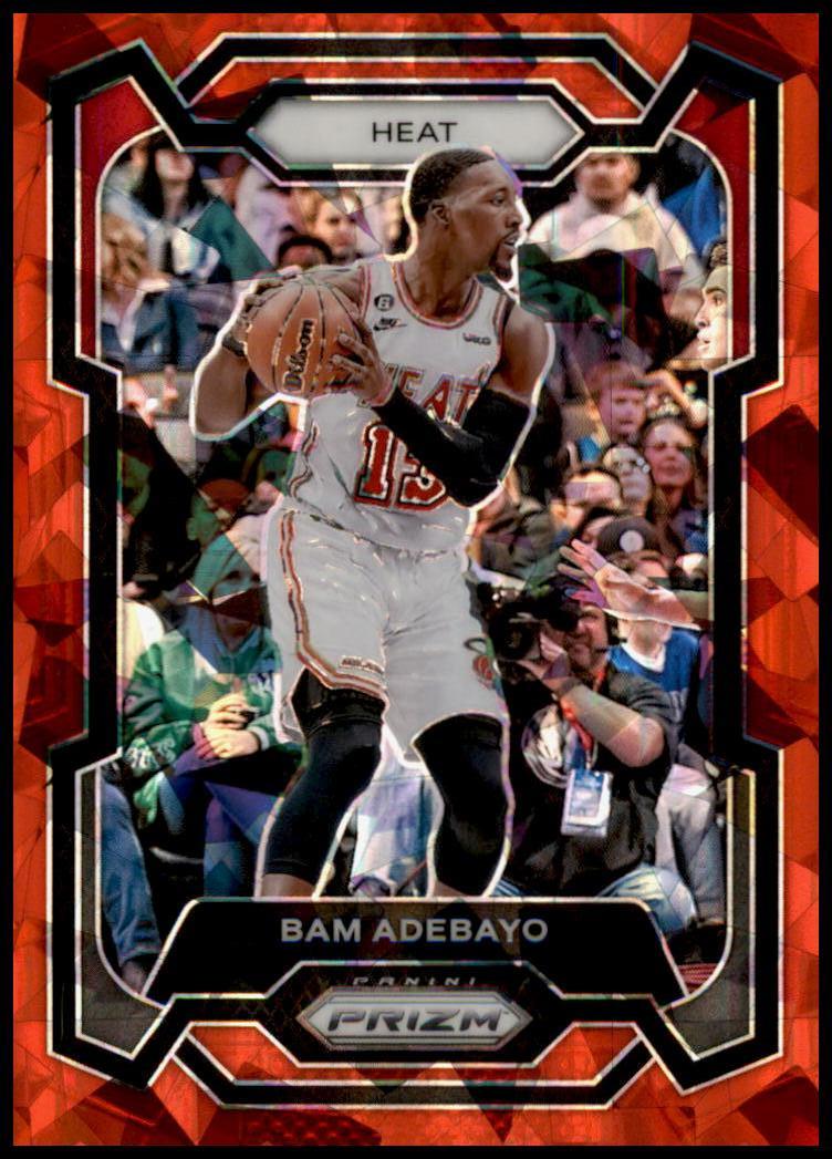 2023-24 Panini Prizm #66 Bam Adebayo Prizms Red Ice