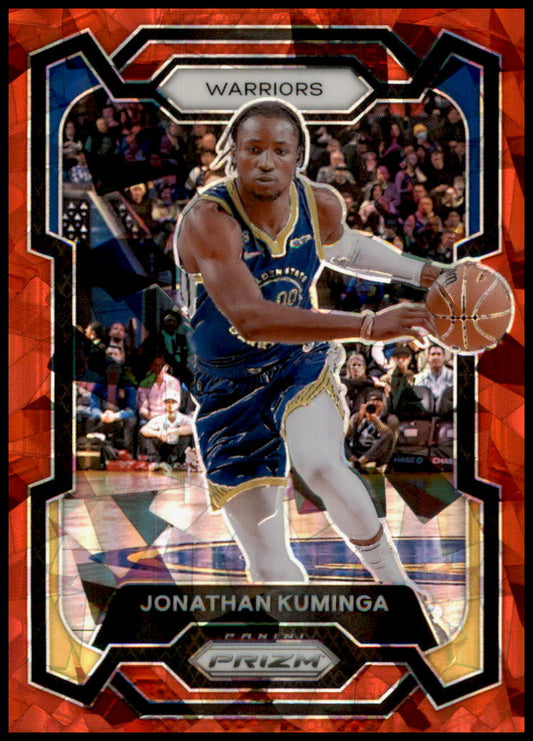 2023-24 Panini Prizm #48 Jonathan Kuminga Prizms Red Ice