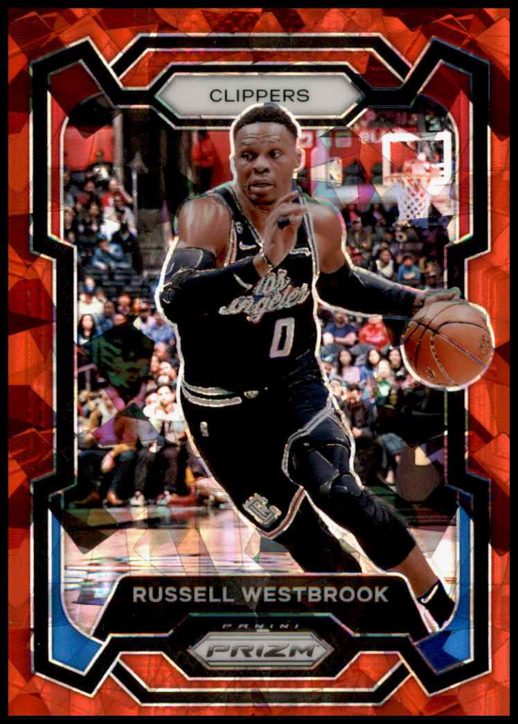 2023-24 Panini Prizm #39 Russell Westbrook Prizms Red Ice