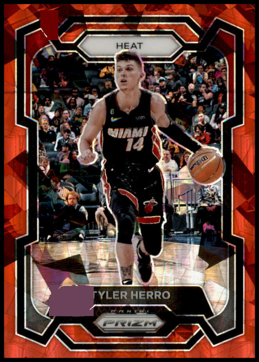 2023-24 Panini Prizm #32 Tyler Herro Prizms Red Ice