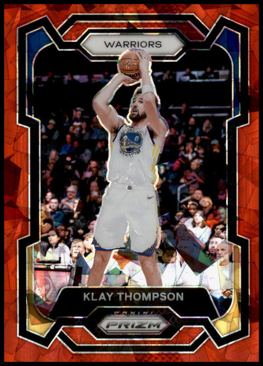 2023-24 Panini Prizm #109 Klay Thompson Prizms Red Ice