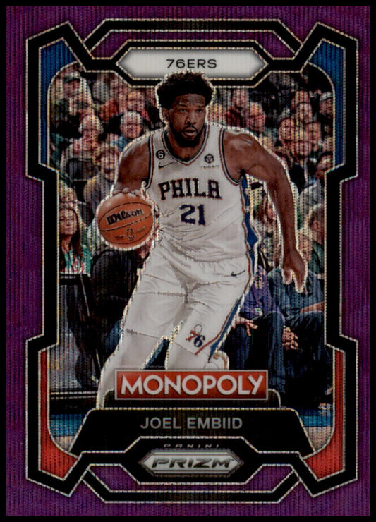 2023-24 Panini Prizm Monopoly #69 Joel Embiid Purple