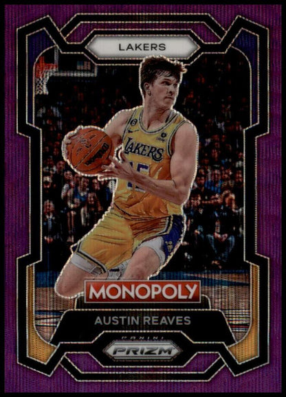 2023-24 Panini Prizm Monopoly #42 Austin Reaves Purple