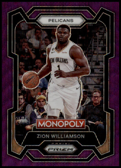 2023-24 Panini Prizm Monopoly #55 Zion Williamson Purple