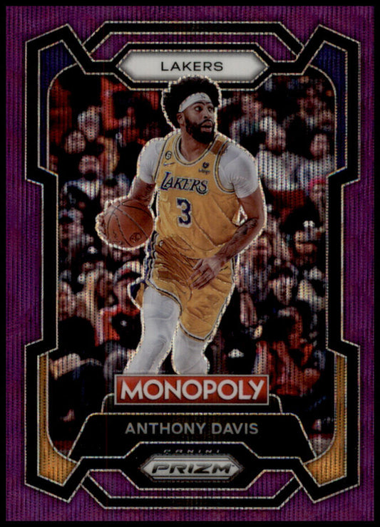 2023-24 Panini Prizm Monopoly #41 Anthony Davis Purple