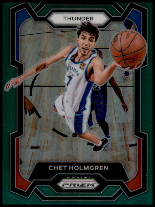 2023-24 Panini Prizm #115 Chet Holmgren Prizms Green