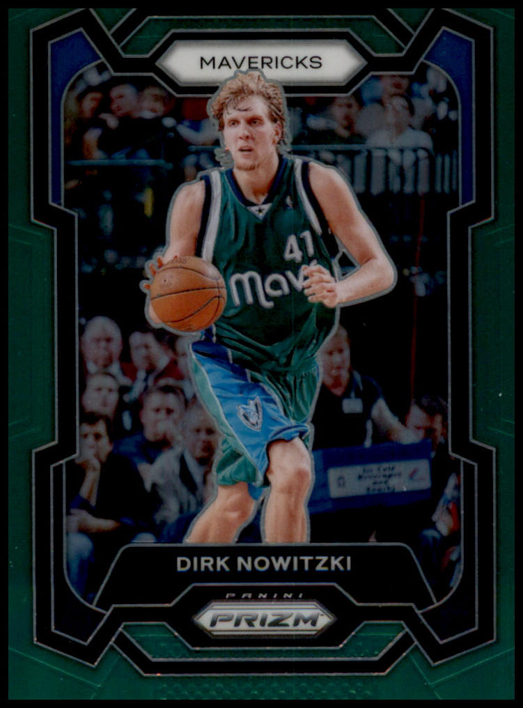 2023-24 Panini Prizm #187 Dirk Nowitzki Prizms Green