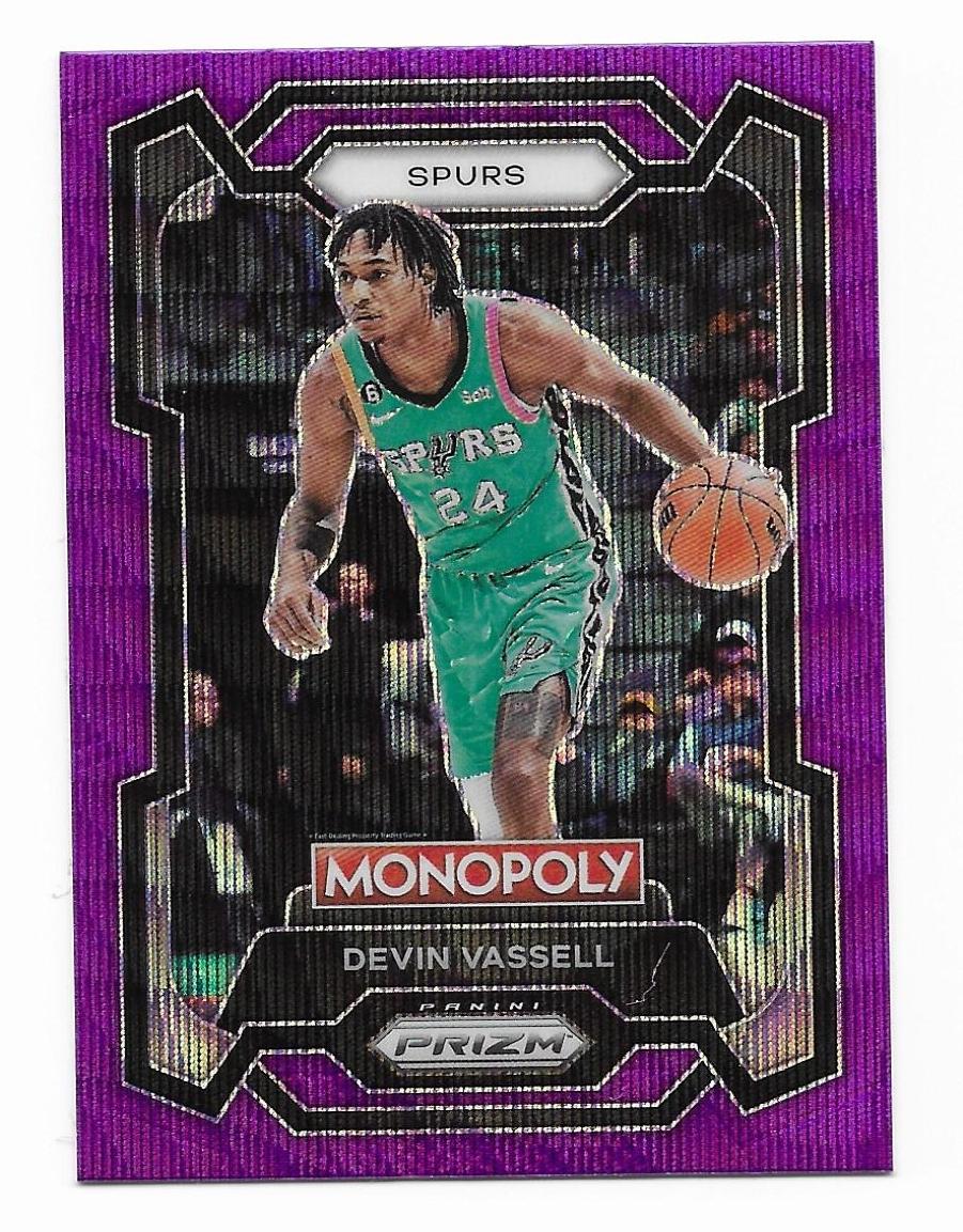 2023-24 Panini Prizm Monopoly #80 Devin Vassell Purple