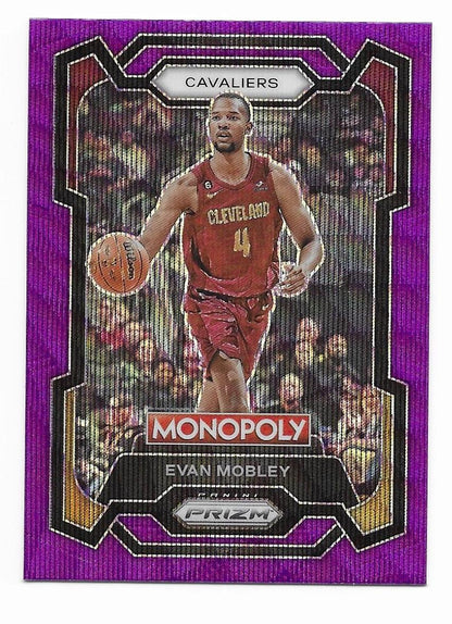 2023-24 Panini Prizm Monopoly #20 Evan Mobley Purple