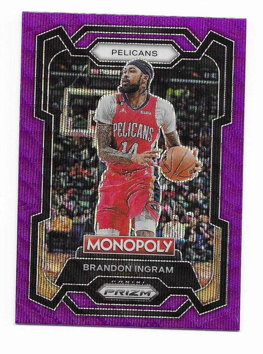 2023-24 Panini Prizm Monopoly #57 Brandon Ingram Purple