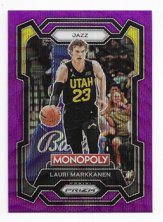 2023-24 Panini Prizm Monopoly #85 Lauri Markkanen Purple