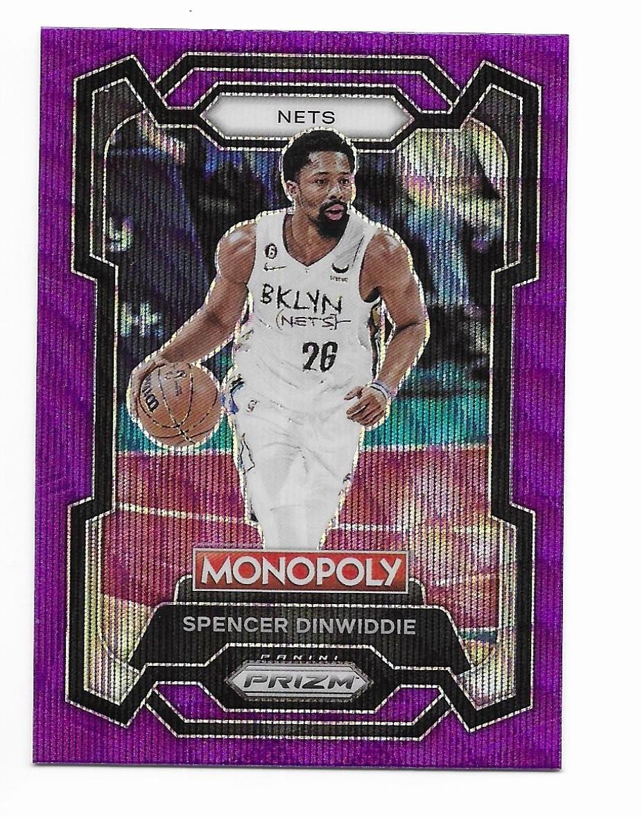 2023-24 Panini Prizm Monopoly #11 Spencer Dinwiddie Purple