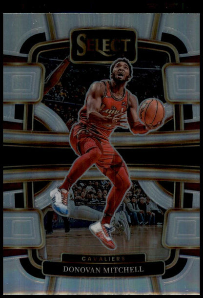 2023-24 Panini Select #38 Donovan Mitchell Silver Prizms