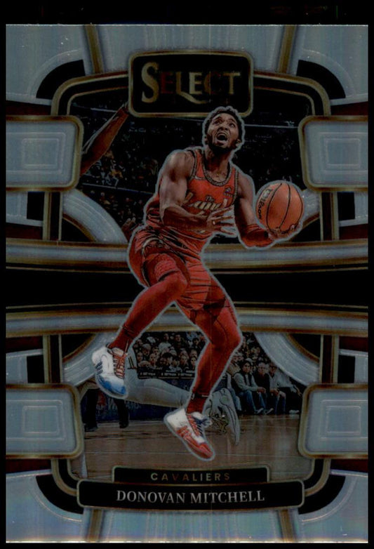 2023-24 Panini Select #38 Donovan Mitchell Silver Prizms