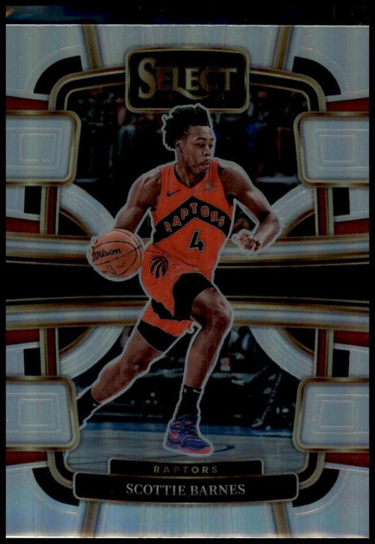 2023-24 Panini Select #54 Scottie Barnes Silver Prizms