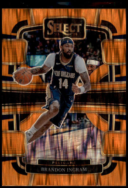 2023-24 Panini Select #28 Brandon Ingram Orange Flash Prizms