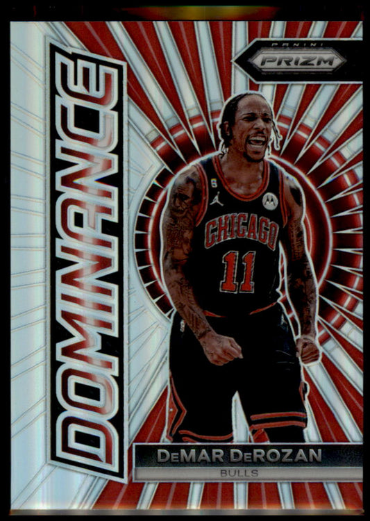 2023-24 Panini Prizm #13 DeMar DeRozan Dominance Prizms Silver