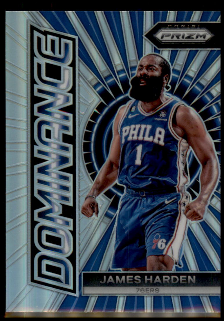 2023-24 Panini Prizm #21 James Harden Dominance Prizms Silver