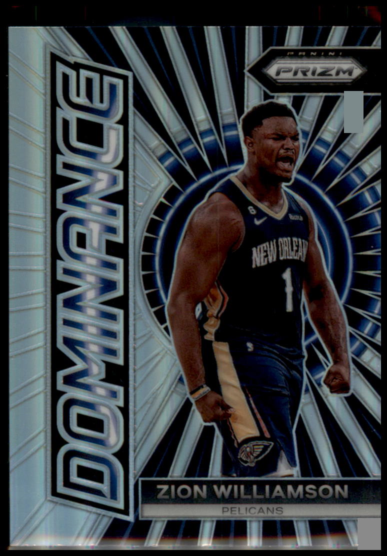 2023-24 Panini Prizm #16 Zion Williamson Dominance Prizms Silver