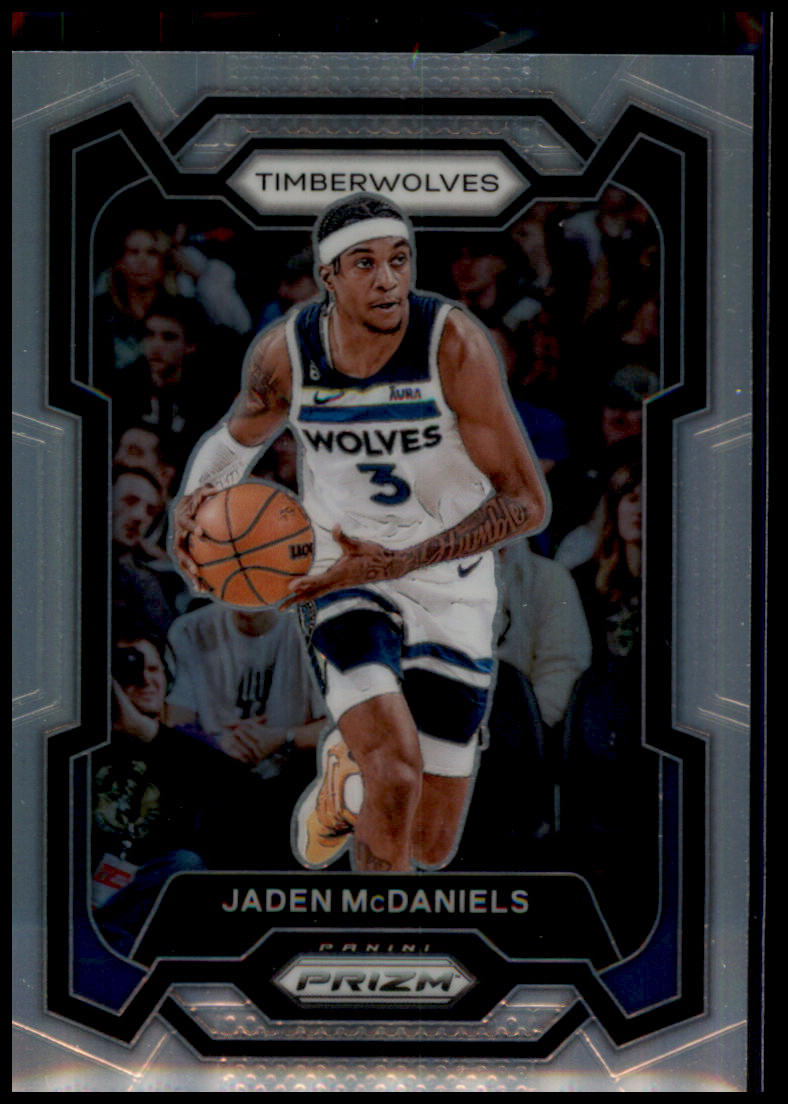 2023-24 Panini Prizm #238 Jaden McDaniels Prizms Silver