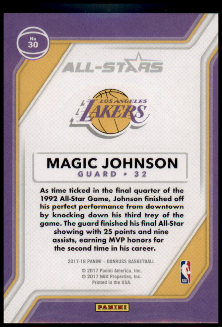 2017-18 Donruss #30 Magic Johnson All-Stars