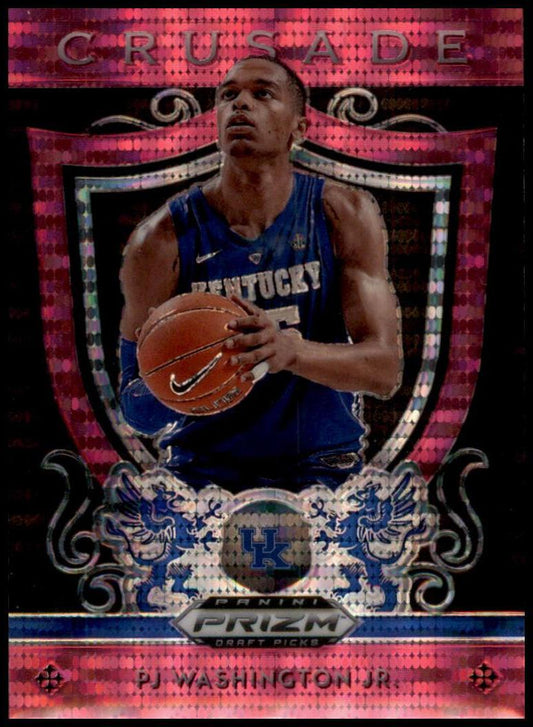 2019 Panini Prizm Draft Picks #95 PJ Washington Jr. Prizms Pink Pulsar