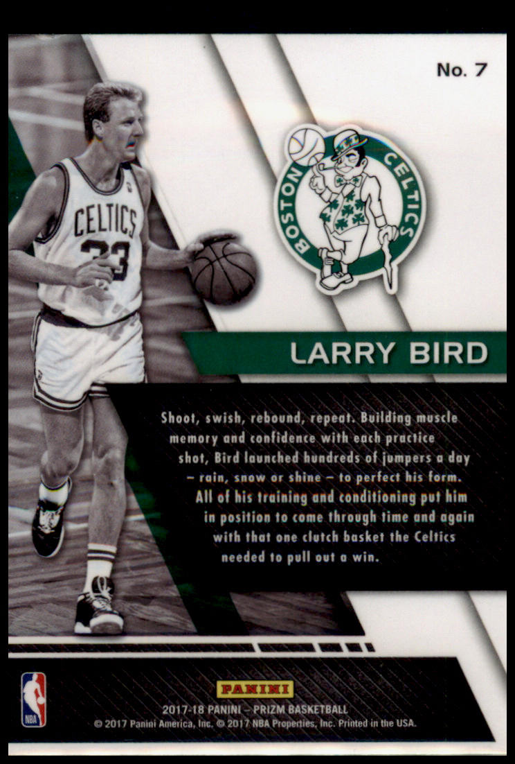 2017-18 Panini Prizm #7 Larry Bird Fundamentals