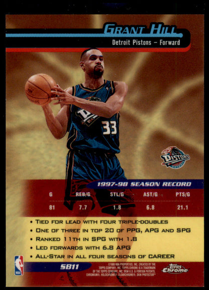 1998-99 Topps Chrome #SB11 Grant Hill Season's Best