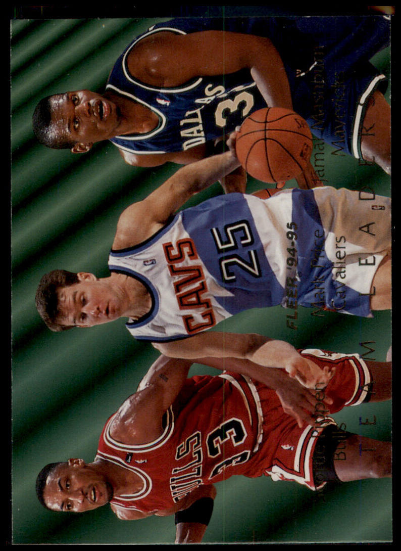 1994-95 Fleer #2 Scottie Pippen / Mark Price / Jamal Mashburn Team Leaders