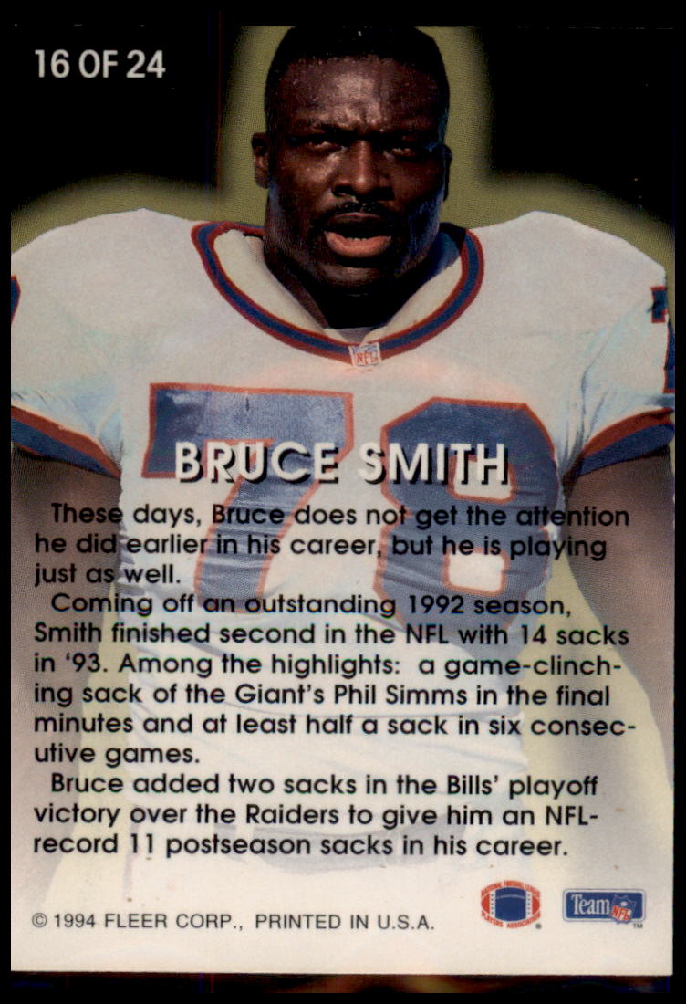 1994 Fleer #16 Bruce Smith Fleer All-Pros