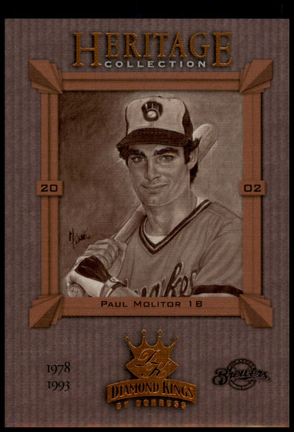 2002 Donruss Diamond Kings #HC-19 Paul Molitor Heritage Collection