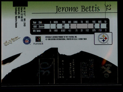 1998 SkyBox E-X2001 #32 Jerome Bettis