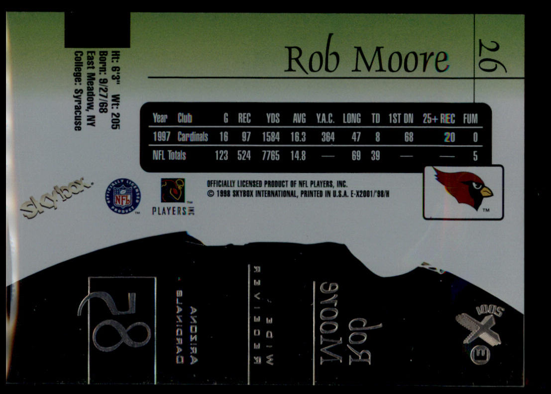 1998 SkyBox E-X2001 #26 Rob Moore