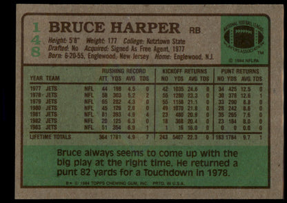 1984 Topps #148 Bruce Harper