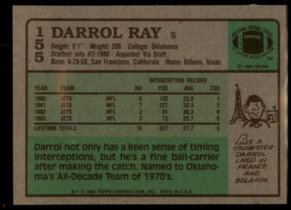 1984 Topps #155 Darrol Ray