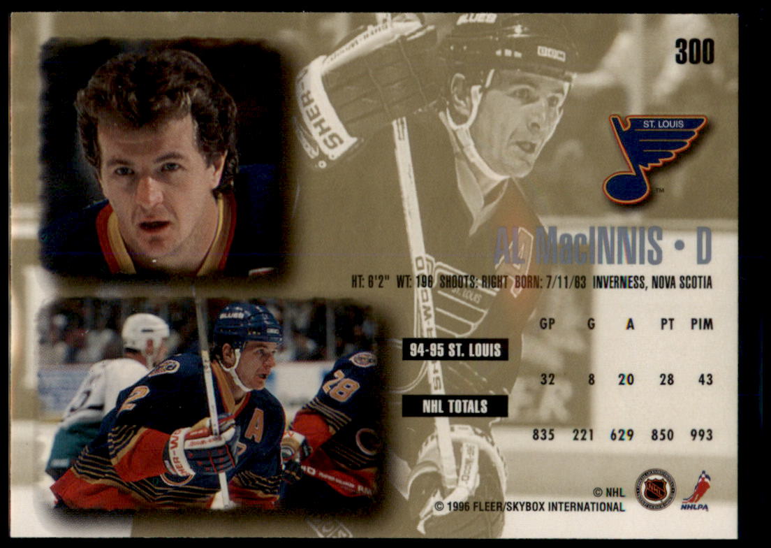 1995-96 Ultra #300 Al MacInnis