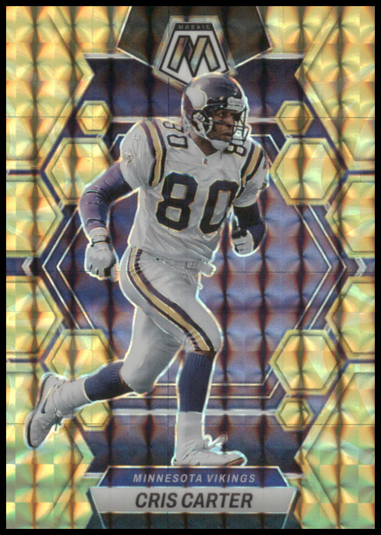 2023 Mosaic Yellow Prizm Cris Carter