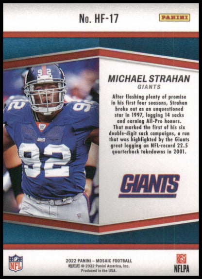 2022 Panini Mosaic Holofame Michael Strahan