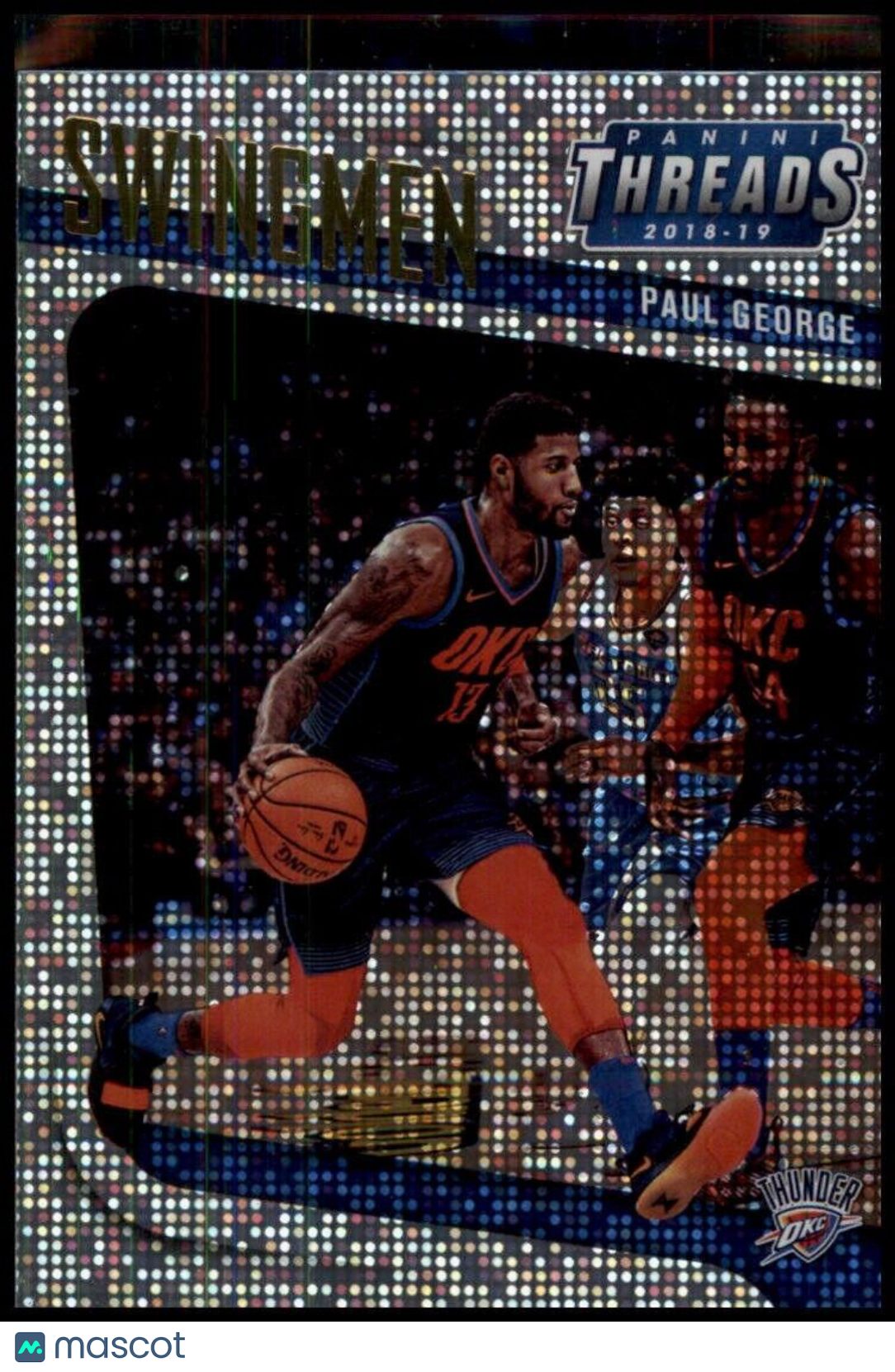 2018-19 Panini Threads Swingmen Dazzle Paul George #5 Oklahoma City Thunder