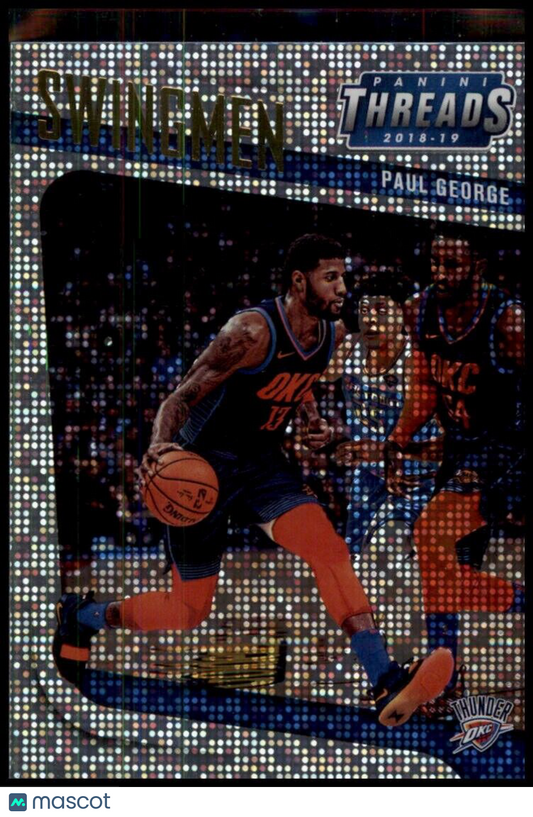 2018-19 Panini Threads Swingmen Dazzle Paul George #5 Oklahoma City Thunder