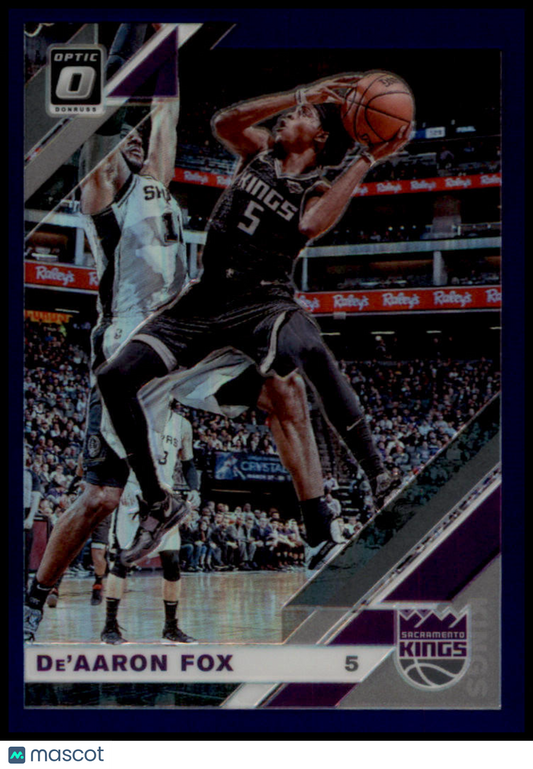 2019-20 Donruss Optic #57 De'Aaron Fox Purple