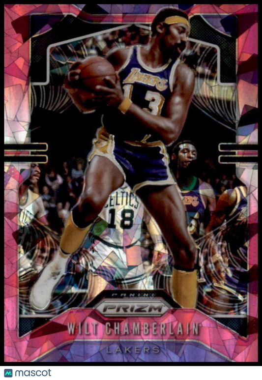 2019-20 Panini Prizm #18 Wilt Chamberlain Prizms Pink Ice