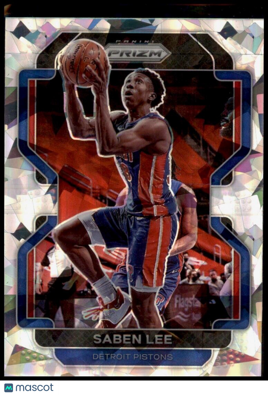 2021/22 Panini Prizm Silver Ice Saben Lee #205 Detroit Pistons