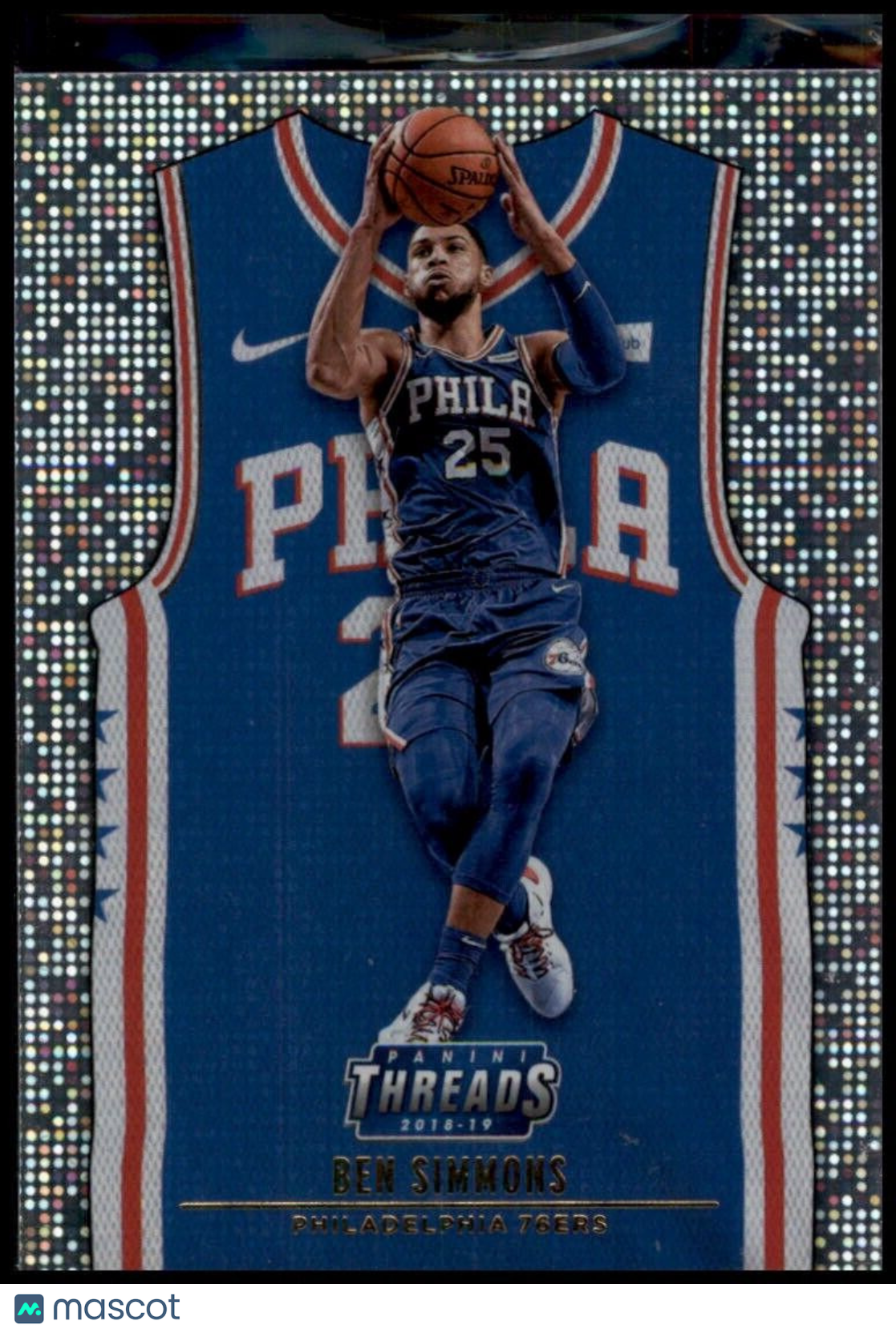 2018-19 Panini Threads Icon Jersey SP Dazzle Ben Simmons #176 Philadelphia 76ers