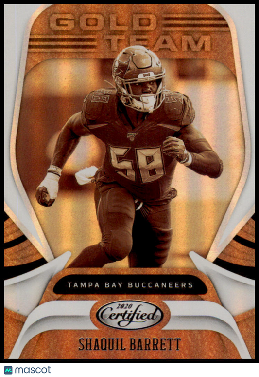 2020 Panini Certified #GT-SB Shaquil Barrett Gold Team