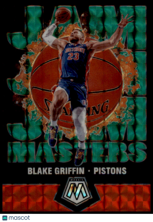 2019-20 Panini Mosaic #8 Blake Griffin Jam Masters Green