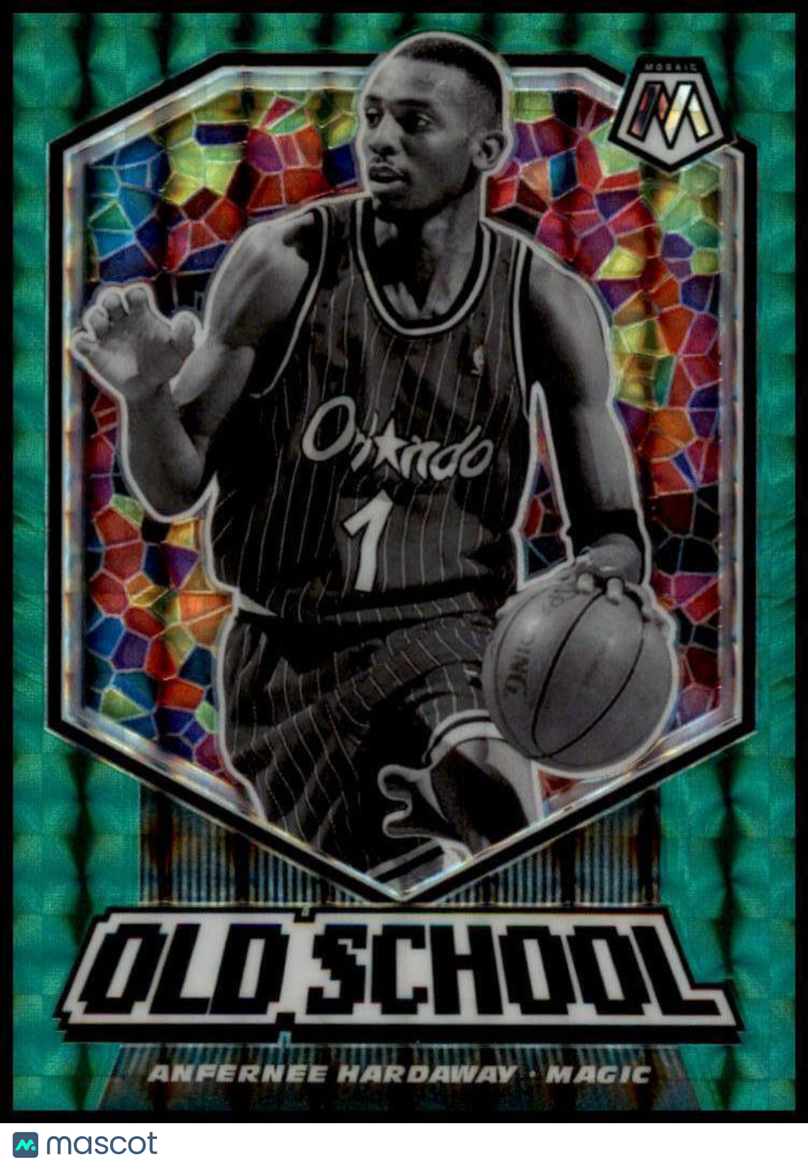 2019-20 Panini Mosaic #4 Anfernee Hardaway Old School Mosaic Green