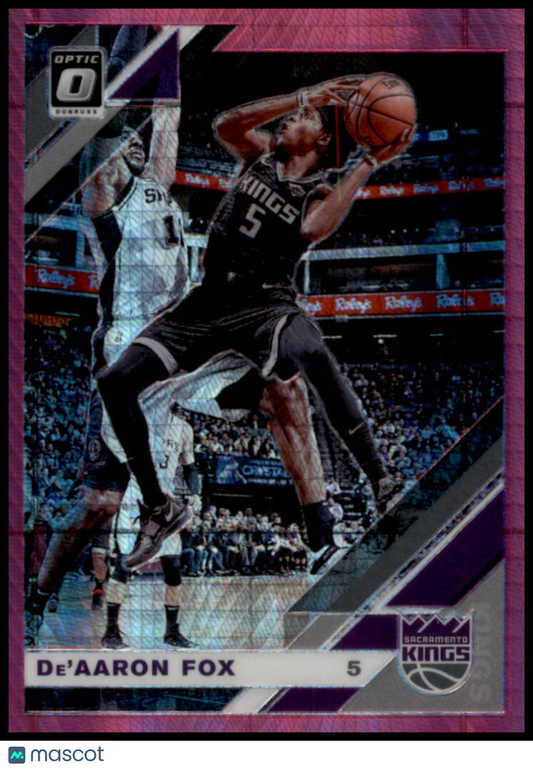 2019-20 Donruss Optic #57 De'Aaron Fox Hyper Pink